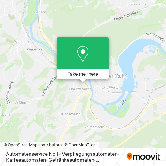 Карта Automatenservice Noll - Verpflegungsautomaten- Kaffeeautomaten- Getränkeautomaten- Snackautomaten