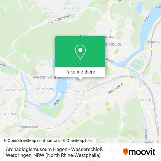 Archäologiemuseum Hagen - Wasserschloß Werdringen map