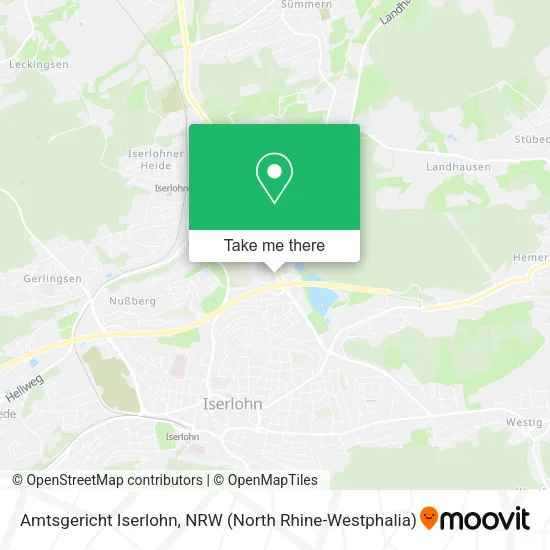 Карта Amtsgericht Iserlohn