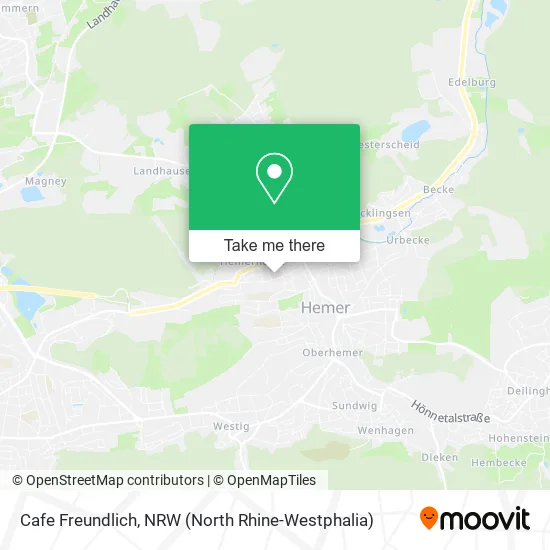 Карта Cafe Freundlich