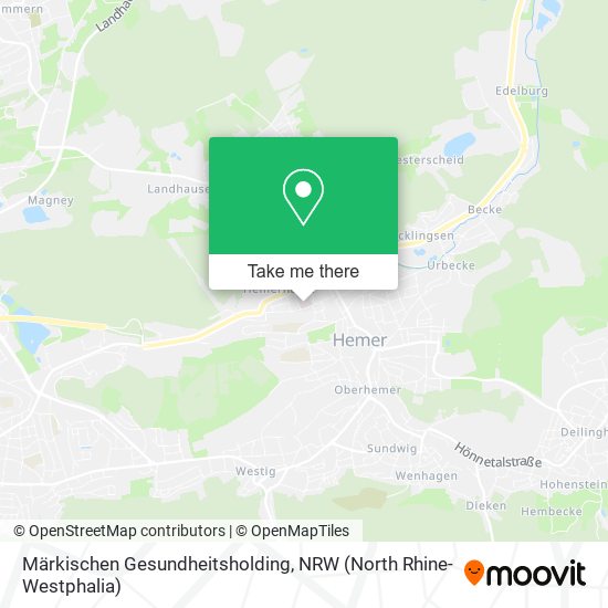 Märkischen Gesundheitsholding map