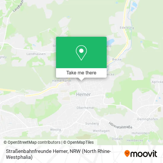 Карта Straßenbahnfreunde Hemer