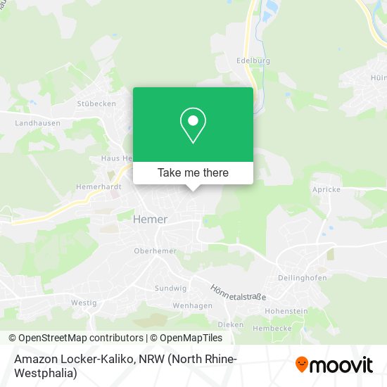 Amazon Locker-Kaliko map