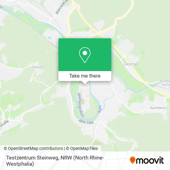 Testzentrum Steinweg map