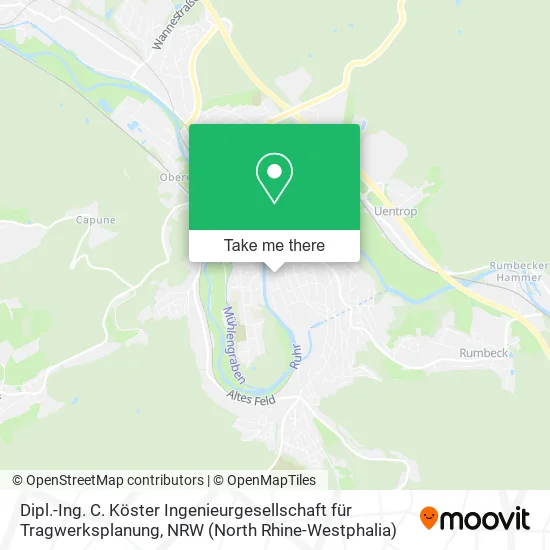 Карта Dipl.-Ing. C. Köster Ingenieurgesellschaft für Tragwerksplanung