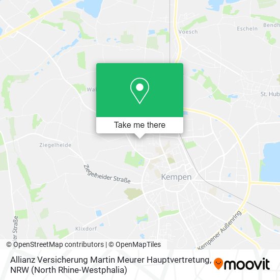 Allianz Versicherung Martin Meurer Hauptvertretung map