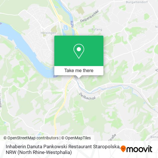 Карта Inhaberin Danuta Pankowski Restaurant Staropolska