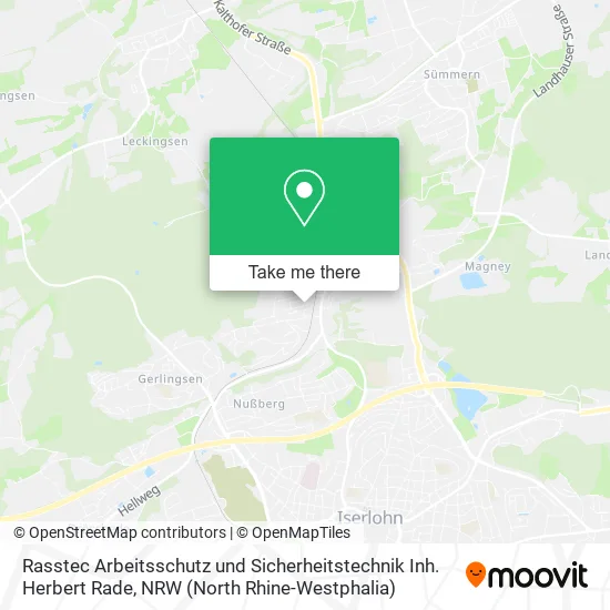 Карта Rasstec Arbeitsschutz und Sicherheitstechnik Inh. Herbert Rade