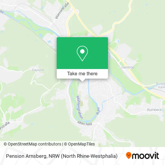 Pension Arnsberg map