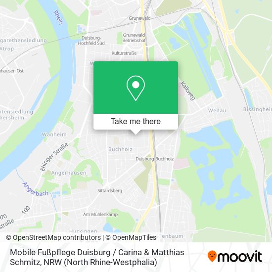 Mobile Fußpflege Duisburg / Carina & Matthias Schmitz map