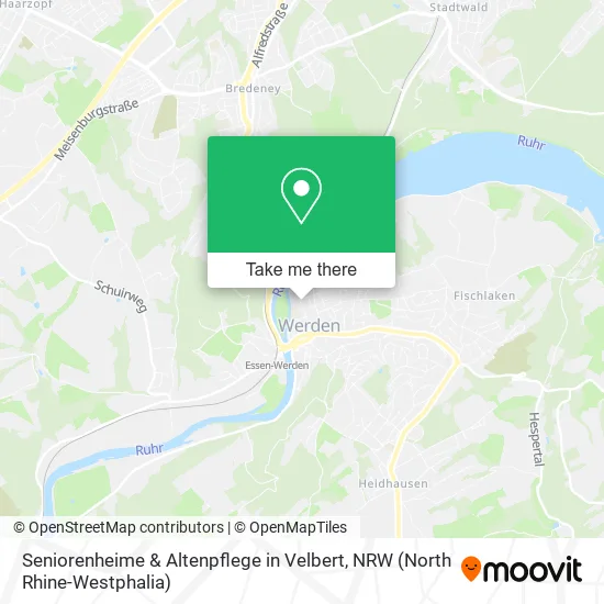 Карта Seniorenheime & Altenpflege in Velbert