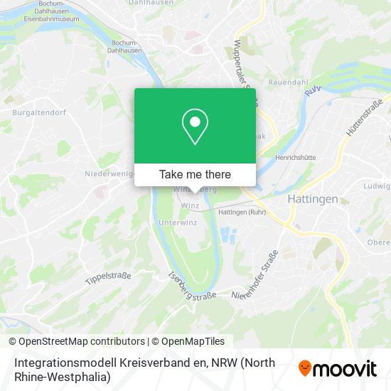 Карта Integrationsmodell Kreisverband en