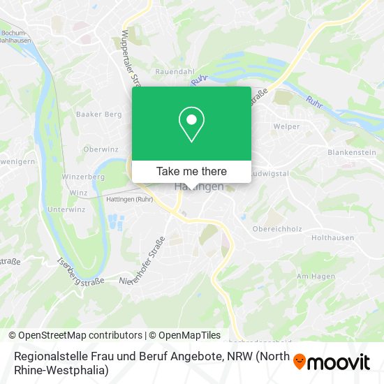 Regionalstelle Frau und Beruf Angebote map