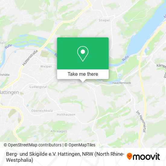 Карта Berg- und Skigilde e.V. Hattingen