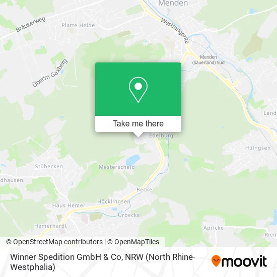 Карта Winner Spedition GmbH & Co