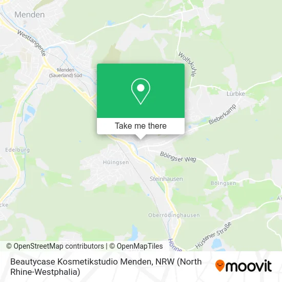 Beautycase Kosmetikstudio Menden map
