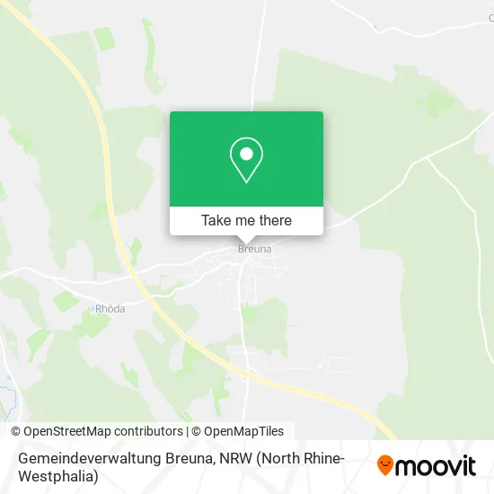 Карта Gemeindeverwaltung Breuna