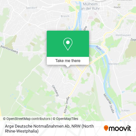 Arge Deutsche Notmaßnahmen Ab map