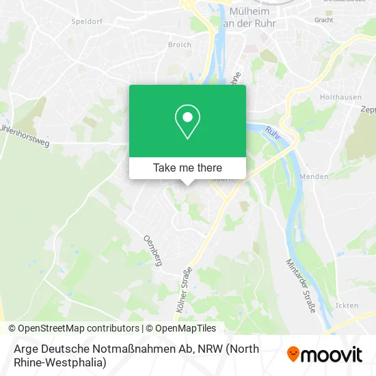 Карта Arge Deutsche Notmaßnahmen Ab