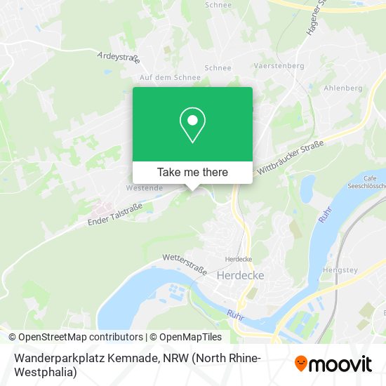 Wanderparkplatz Kemnade map