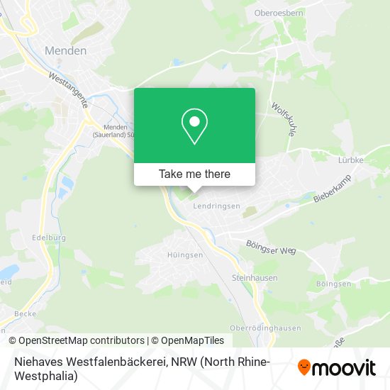 Niehaves Westfalenbäckerei map