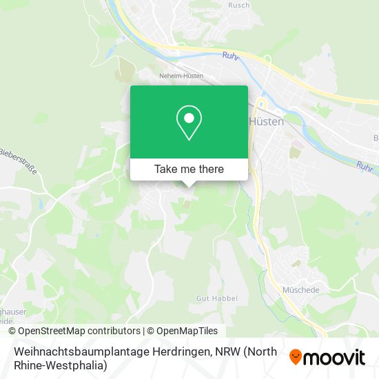 Weihnachtsbaumplantage Herdringen map