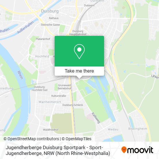 Jugendherberge Duisburg Sportpark - Sport-Jugendherberge map