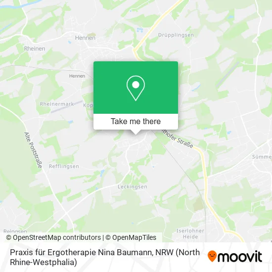 Карта Praxis für Ergotherapie Nina Baumann