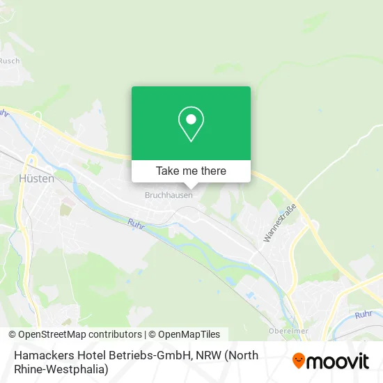 Hamackers Hotel Betriebs-GmbH map