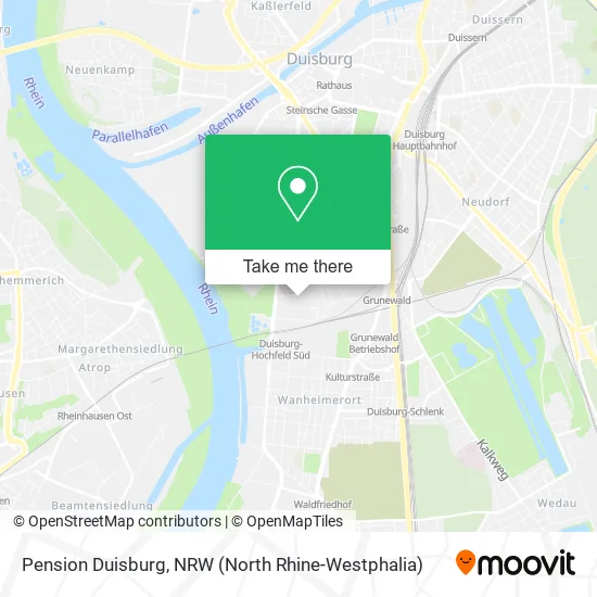 Pension Duisburg map