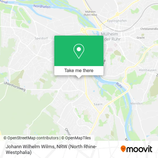 Карта Johann Wilhelm Wilms