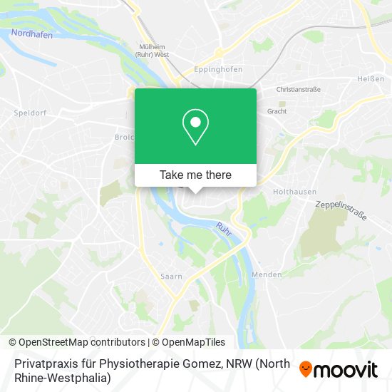 Privatpraxis für Physiotherapie Gomez map