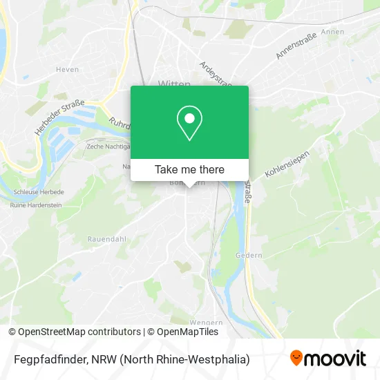 Карта Fegpfadfinder