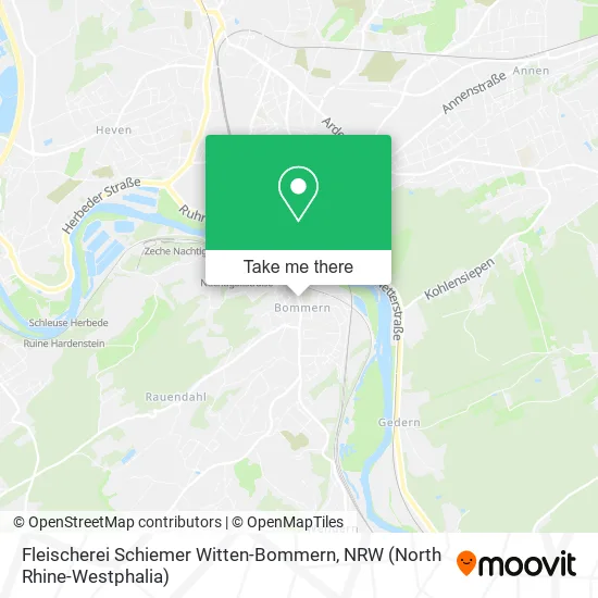 Карта Fleischerei Schiemer Witten-Bommern