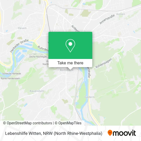 Lebenshilfe Witten map