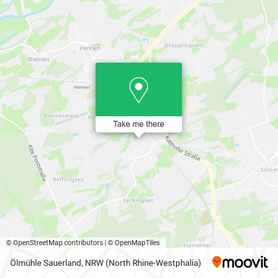 Ölmühle Sauerland map