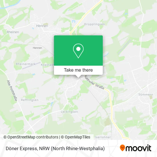 Карта Döner Express