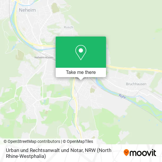 Карта Urban und Rechtsanwalt und Notar