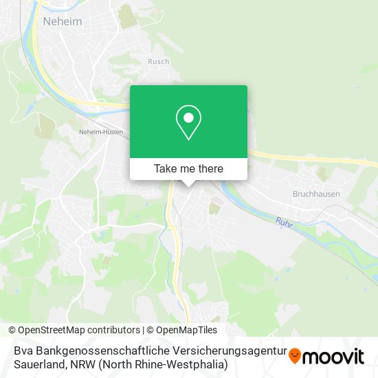 Bva Bankgenossenschaftliche Versicherungsagentur Sauerland map