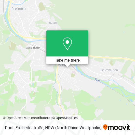 Post, Freiheitsstraße map