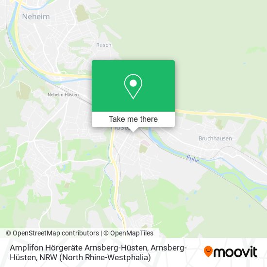 Amplifon Hörgeräte Arnsberg-Hüsten, Arnsberg-Hüsten map