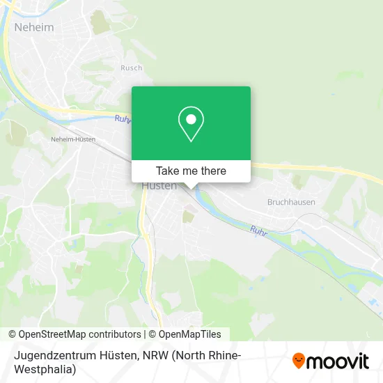 Jugendzentrum Hüsten map