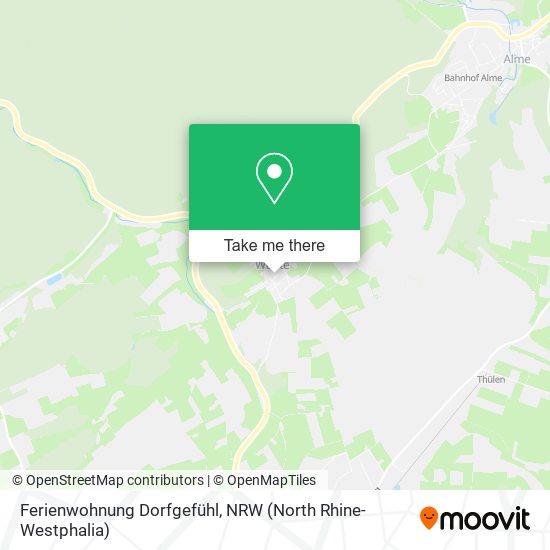 Ferienwohnung Dorfgefühl map