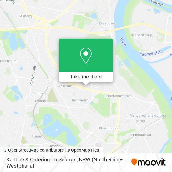 Карта Kantine & Catering im Selgros