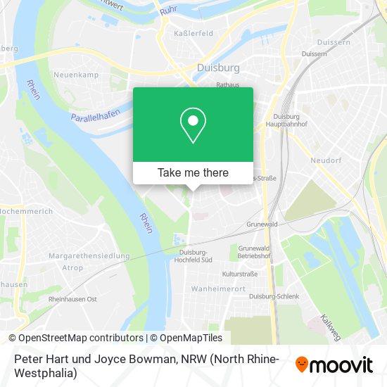 Peter Hart und Joyce Bowman map