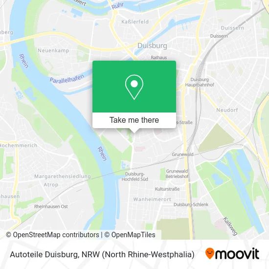 Карта Autoteile Duisburg