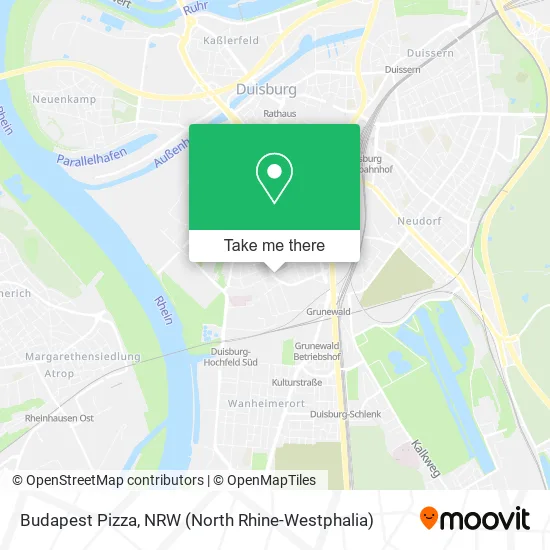 Budapest Pizza map