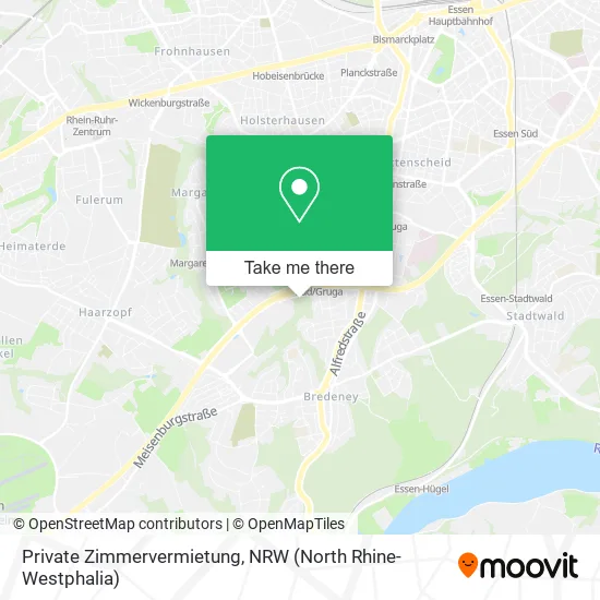 Карта Private Zimmervermietung