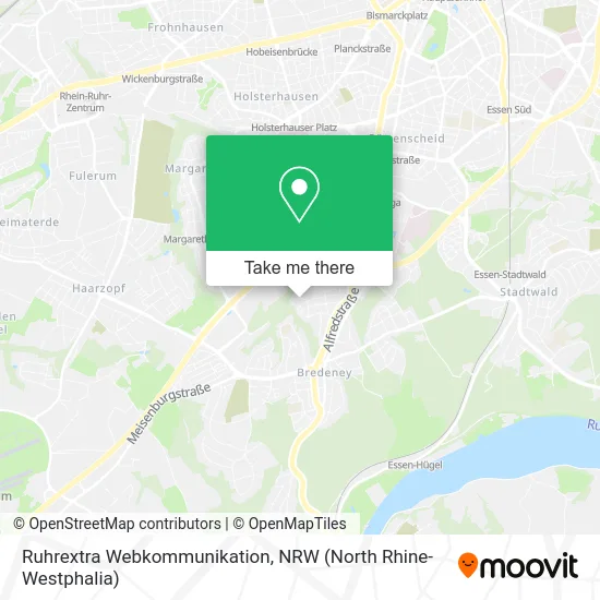 Ruhrextra Webkommunikation map