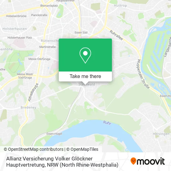 Карта Allianz Versicherung Volker Glöckner Hauptvertretung